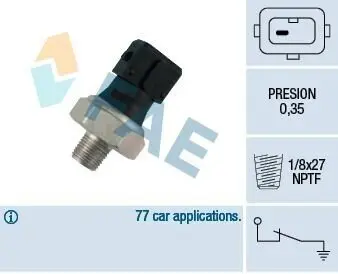 Датчик давления смазки FAE 12470