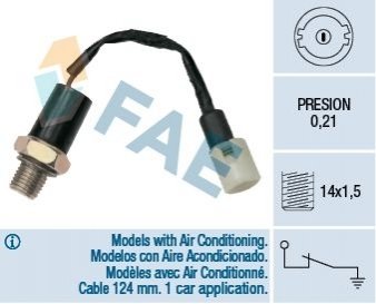 Датчик давления смазки FAE 12510