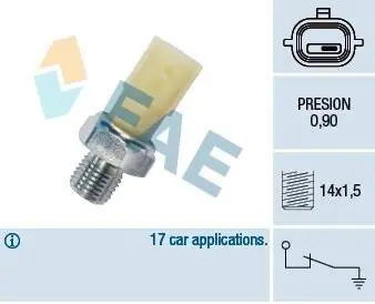 Датчик давления смазки FAE 12700
