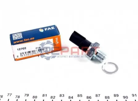 Датчик тиску масла (0,2Бар, 1 pin, чорн) DACIA LOGAN, LOGAN EXPRESS, LOGAN MCV, SANDERO RENAULT KANGOO EXPRESS, KANGOO II, LOGAN I 1.4-1.6LPG 08.04 FAE 12702