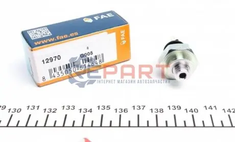 Датчик тиску масла (0,3-0,6Бар, 1 pin, зелен.) SEAT AROSA VW GOLF IV, LUPO I, POLO 1.0/1.4 05.97-06.06 FAE 12970 Купити в Україні