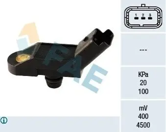 Датчик тиску наддува Citroen Berlingo/Jumpy/Peugeot Expert/Partner 1.4-2.0 96-15 FAE 15009