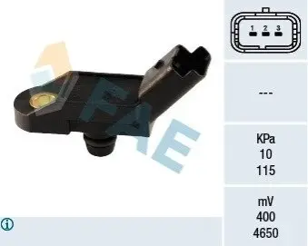 Датчик тиску в впускному колекторі Citroen C4/C5 2.0 16V/3.0 V6 04- знято з постачання FAE 15011