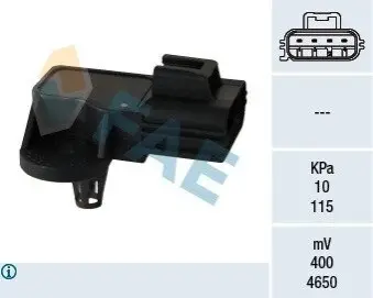 Датчик давления в впускном коллекторе (4 pin) FORD MAVERICK MAZDA 3, 5, 6, MPV II, MX-5 III 1.8-2.5 01.02- FAE 15088