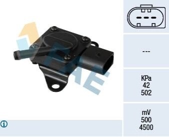 Датчик давления выхлопных газов BMW 3 (E90)/5 (F10)/7 (F01-F04)/X5 (E70)/X6 (E71/E72) 04-17 M47/N47 FAE 16145