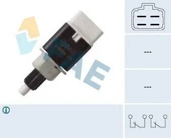 Вимикач світла стоп OPEL AGILA B SUZUKI ALTO VII, GRAND VITARA I, IGNIS I, JIMNY, LIANA, SPLASH, SWIFT III 03.98 FAE 24694 Купити в Україні