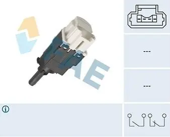 Вимикач світла стоп DACIA DOKKER, DUSTER, LODGY, LOGAN, LOGAN EXPRESS, LOGAN II, LOGAN MCV, LOGAN MCV II, SANDERO, SANDERO II LADA LARGUS RENAULT CAPTUR I, CLIO III, CLIO IV, DUSTER 03.01 FAE 24893