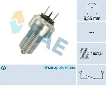 Вимикач світла гальма MERCEDES MB (W631) 02.88-02.96 FAE 25120