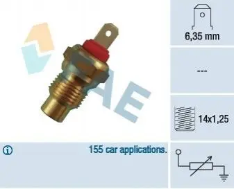 Датчик температуры жидкости охлаждения FAE 31370