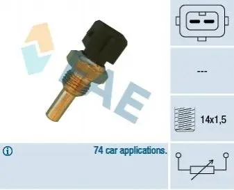 Датчик, температура охолоджувальної рідини FAE 32560