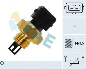 Датчик температури вхідного повітря CHEVROLET MATIZ, SPARK CITROEN JUMPER III DAEWOO MATIZ HYUNDAI ACCENT, ACCENT I, COUPE II, GRAND SANTA FÉ, H-1 CARGO, H-1 TRAVEL, H100, H350 0.8-3.0D 10.89- FAE 33175