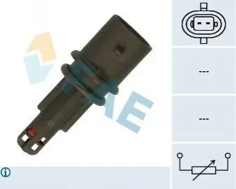Датчик температури вхідного повітря ALFA ROMEO 145, 146 CHEVROLET CRUZE, ORLANDO OPEL ASTRA F, ASTRA F CLASSIC, ASTRA G, ASTRA H, ASTRA H GTC, CALIBRA A, COMBO, COMBO TOUR 1.0-2.2 09.88 FAE 33225