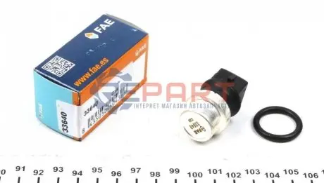 Датчик температури охолоджуючої рідини VW Caddy II/T4 1.4-2.5 90-04 (4 конт.) FAE 33640