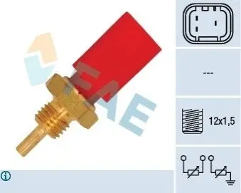 Датчик, температура охолоджувальної рідини FAE 33725
