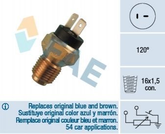 Датчик температуры. охлажд.жидкости FAE 34060 (фото 1)