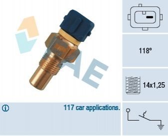 Датчик температуры жидкости охлаждения FAE 35290 (фото 1)