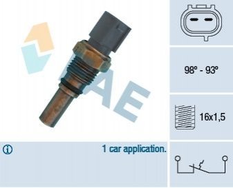 Термовимикач вентилятора радіатора FAE 36550
