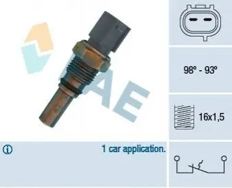 Термовыключатель вентилятора радиатора FAE 36550