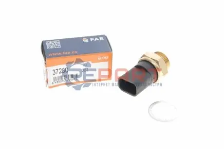 Термовимикач вентилятора OPEL ASTRA F, ASTRA G, COMBO, CORSA A, CORSA B, KADETT E, KADETT E COMBO, OMEGA B, SENATOR B, TIGRA, VECTRA A, VECTRA B 1.0-3.0 09.84-10.05 FAE 37280 Купити в Україні