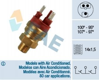 Термовыключатель вентилятора радиатора FAE 38120 (фото 1)