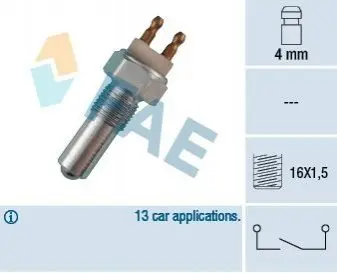 Перемикач, ліхтар заднього ходу FAE 40260