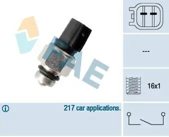 Датчик включения подсветки движения задним ходом FAE 40596