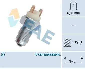 Вимикач світла задній хід MERCEDES MB (W631) 02.88-02.96 FAE 41060 Купити в Україні