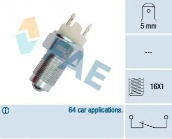 Перемикач, ліхтар заднього ходу FAE 41080
