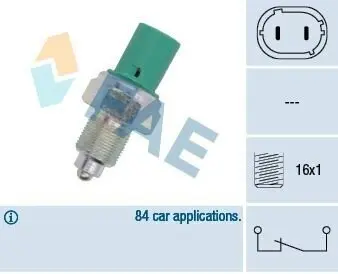 Вимикач світла задній хід RENAULT 21, 25, ESPACE I, ESPACE II, TRAFIC 03.80-03.01 FAE 41180