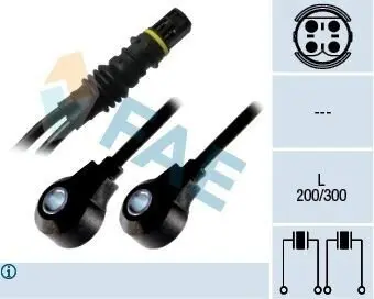 Датчик детонації BMW 3 (E36), 5 (E39), 7 (E38), Z3 (E36) 2.0-2.8 01.91-12.03 FAE 60213