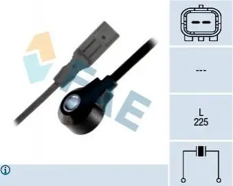 Датчик детонації CITROEN C4 I, C4 PICASSO I, C5 II, C8 PEUGEOT 307, 308, 308 I, 407, 807, EXPERT, EXPERT TEPEE 1.6-3.0 09.04 FAE 60250