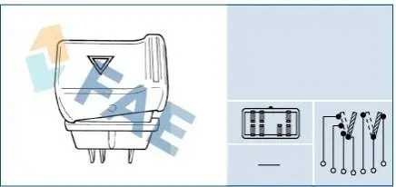 Вимикач аварійної світлової сигналізації FAE 61110