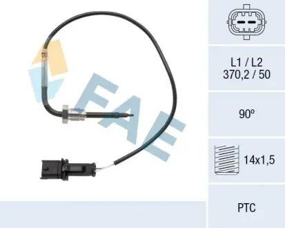 Датчик температуры ВГ Fiat Ducato 06- FAE 68073