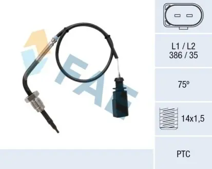 Датчик температури ВГ Audi Q5/Q7/VW Touareg 3.0 TDI 08-18 FAE 68084