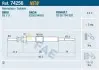 Свічка розжарювання Renault Megane III/Scenic III 1.9dCi 08- (4.4V) M10x1.0 (L=90.5mm) Euro 5 FAE (74256) зображення 1