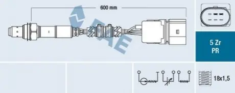 Лямбда-зонд SEAT SKODA VW FAE 75042