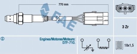 Лямбда-зонд FAE 77115