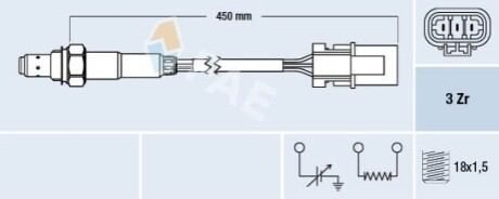 Лямбда-зонд FAE 77122 (фото 1)