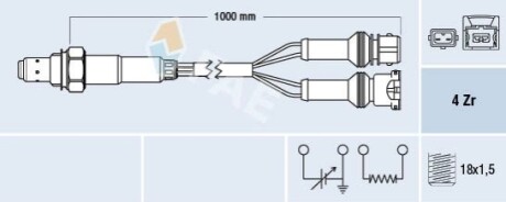 Лямбда-зонд FAE 77124 (фото 1)