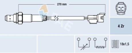 Лямбда-зонд FAE 77296 (фото 1)