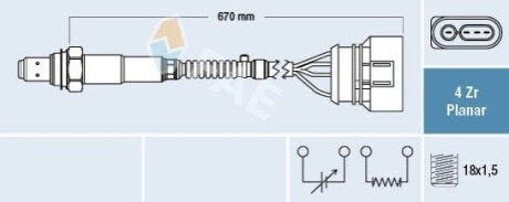 Лямбда-зонд FAE 77302 (фото 1)