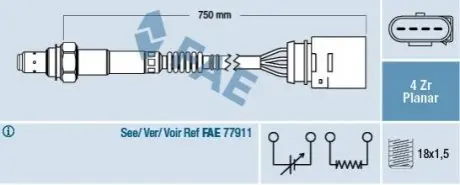 Кисневий датчик FAE 77405
