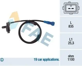 Датчик ABS (задній) BMW X1 15 FAE 78021