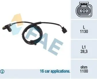 Автозапчасть FAE 78025