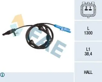 Датчик ABS (передній) Peugeot 407/Citroen C6 1.8-3.0/1.6D-2.7D 04 FAE 78089