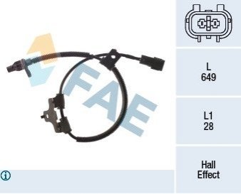 Датчик ABS FAE 78496 (фото 1)