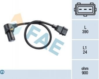 Датчик коленчатого вала. Датчик частоты вращения. FAE 79052 (фото 1)