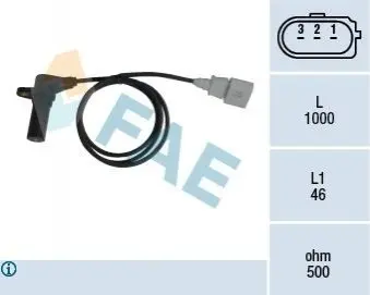 Датчик положення колінвалу Audi A4/A6/VW Passat B5 1.9/2.0 TDI 00-08 FAE 79064