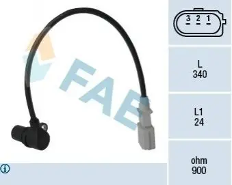 Датчик положення коленвала Audi A3/A4/A6/A8/ Skoda Fabia/ Octavia/VW Passat 1.6-3.0 96-10 FAE 79198