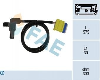Датчик частоти обертання, автоматична коробка передач FAE 79223 (фото 1)